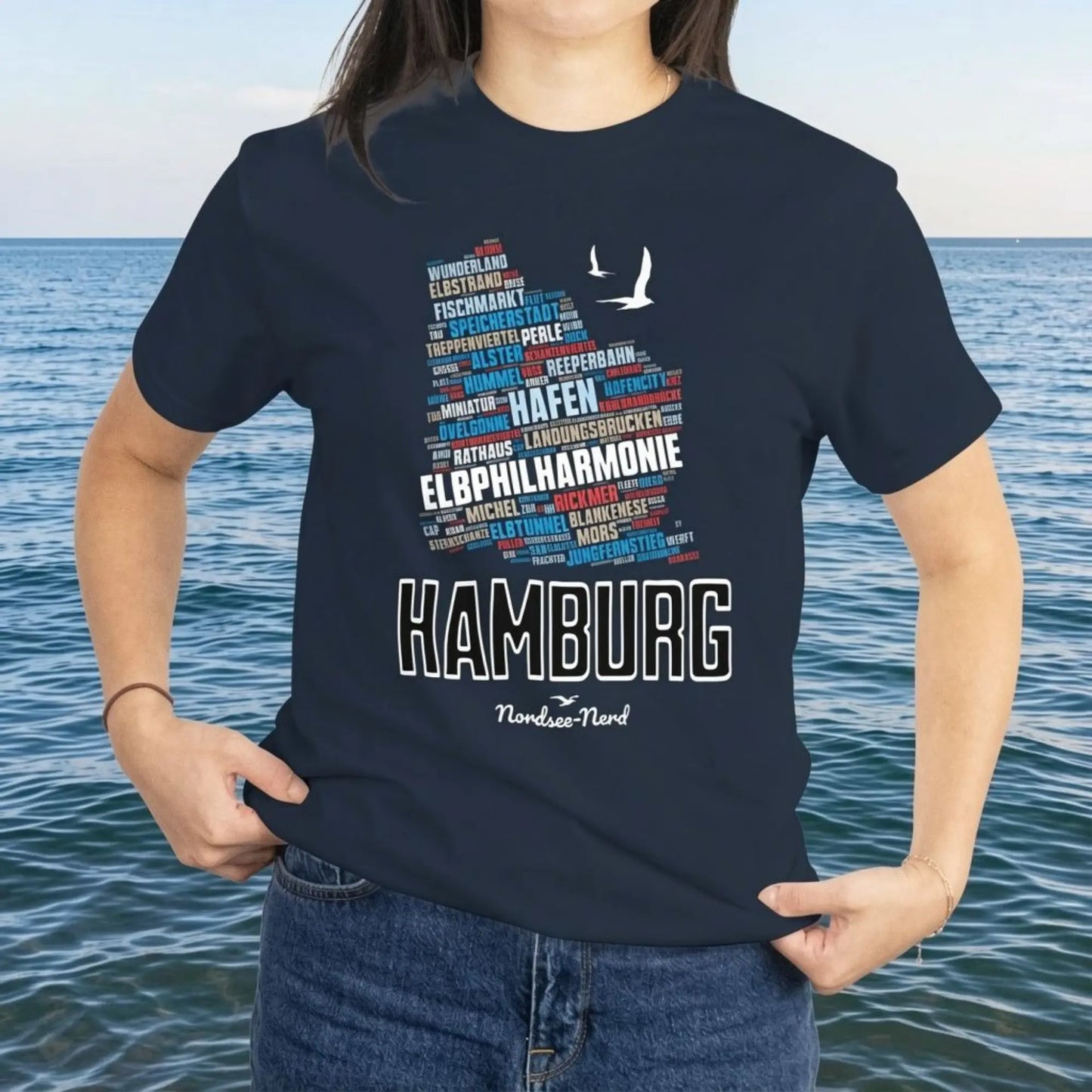 Hamburg | Wortwolke | Unisex Shirt