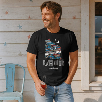 Hamburg | Wortwolke | Unisex Shirt