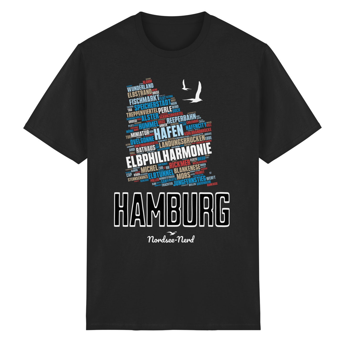 Hamburg | Wortwolke | Unisex Shirt