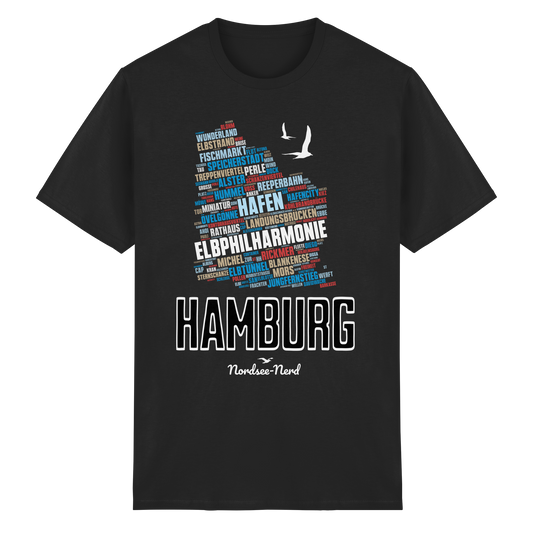 Hamburg | Wortwolke | Unisex Shirt