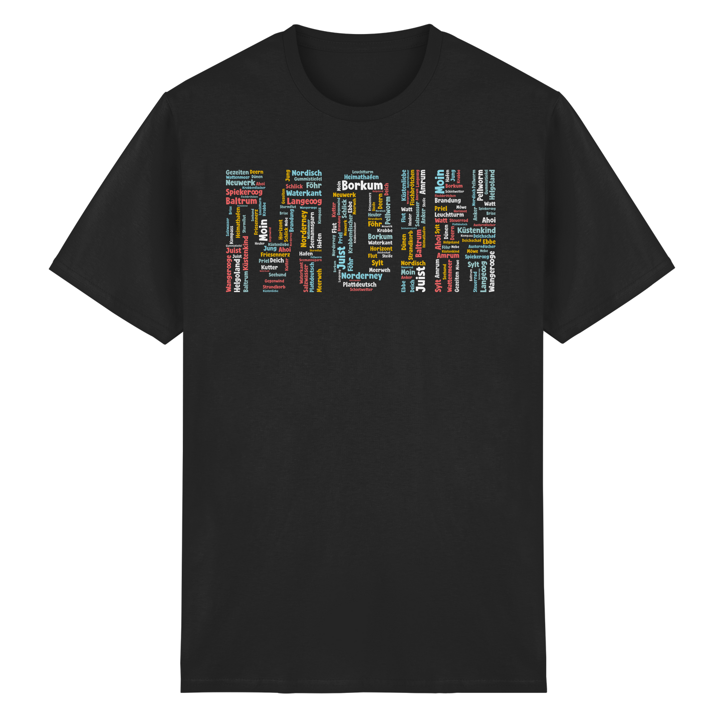 Moin Wortwolke | Gruß von der Küste | Unisex Shirt