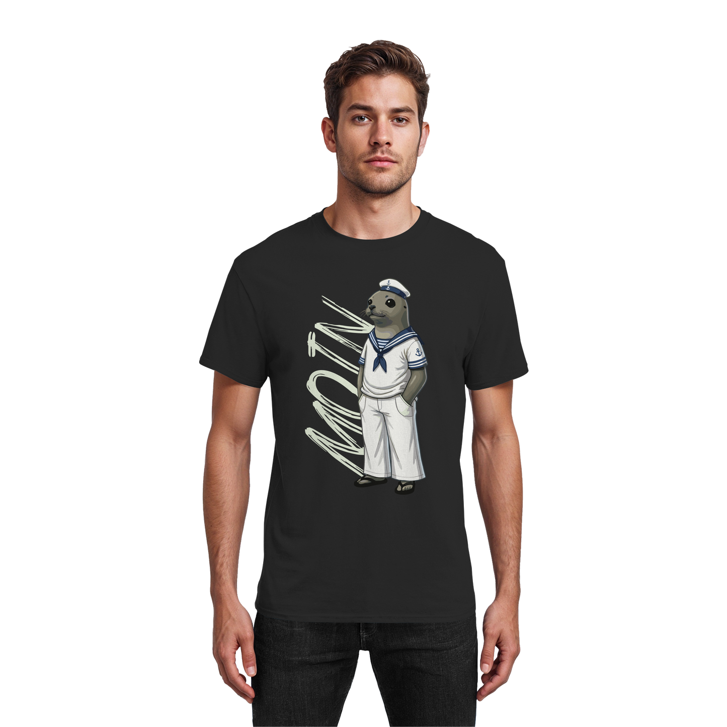 Matrose Seehund | Gruß aus dem Norden | Unisex Shirt