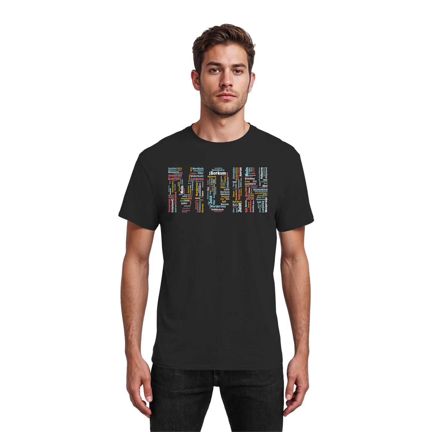 Moin Wortwolke | Gruß von der Küste | Unisex Shirt