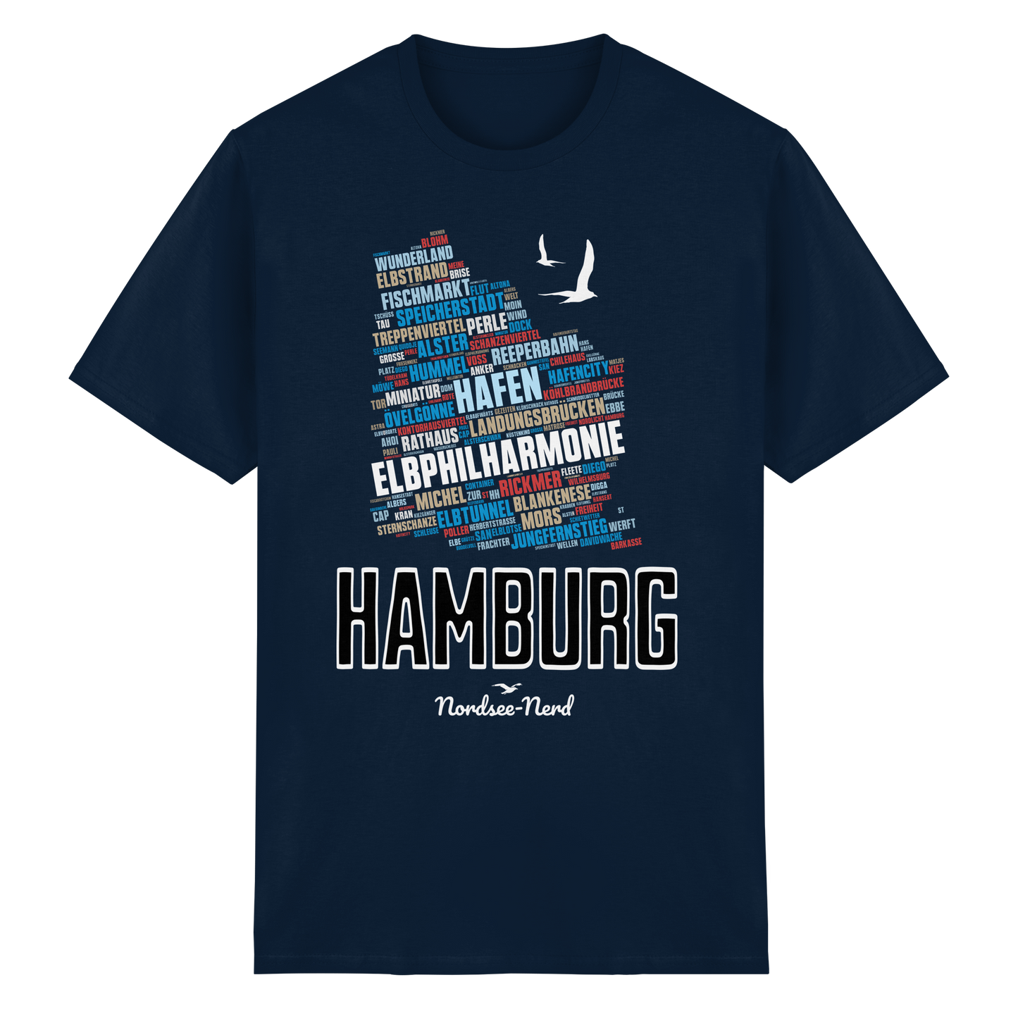 Hamburg | Wortwolke | Unisex Shirt
