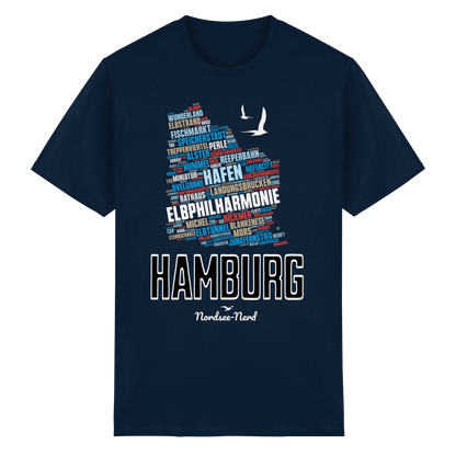 Hamburg | Wortwolke | Unisex Shirt