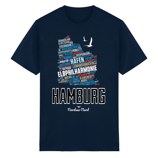 Hamburg | Wortwolke | Unisex Shirt