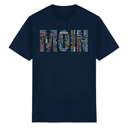 Moin Wortwolke | Gruß von der Küste | Unisex Shirt