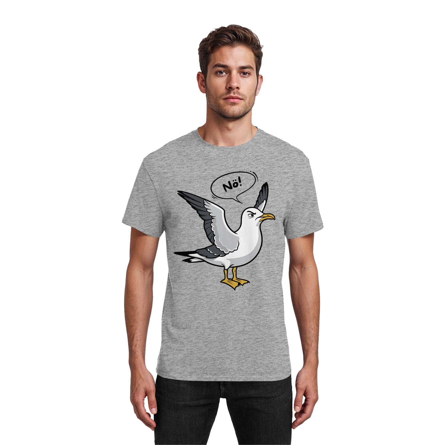 Möwe sagt Nö! | Küstenhumor | Unisex Shirt