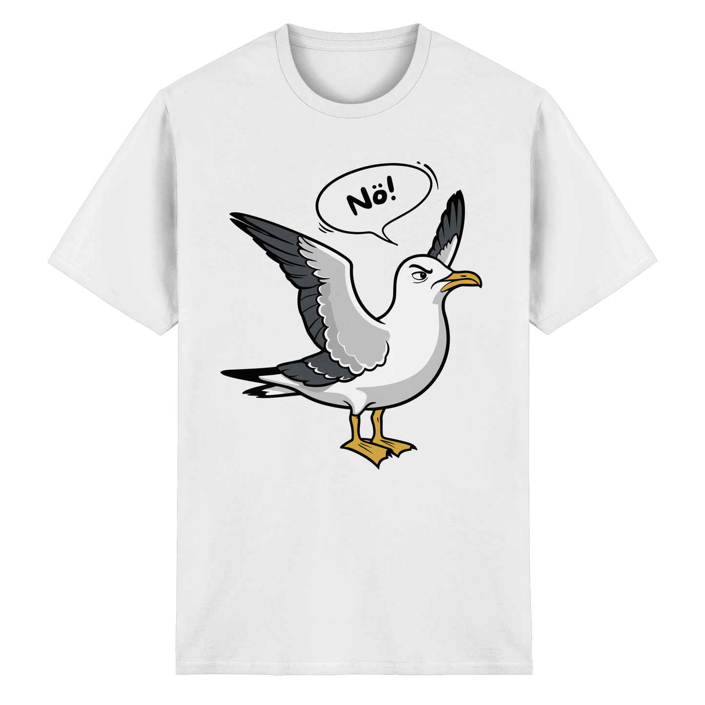 Möwe sagt Nö! | Küstenhumor | Unisex Shirt