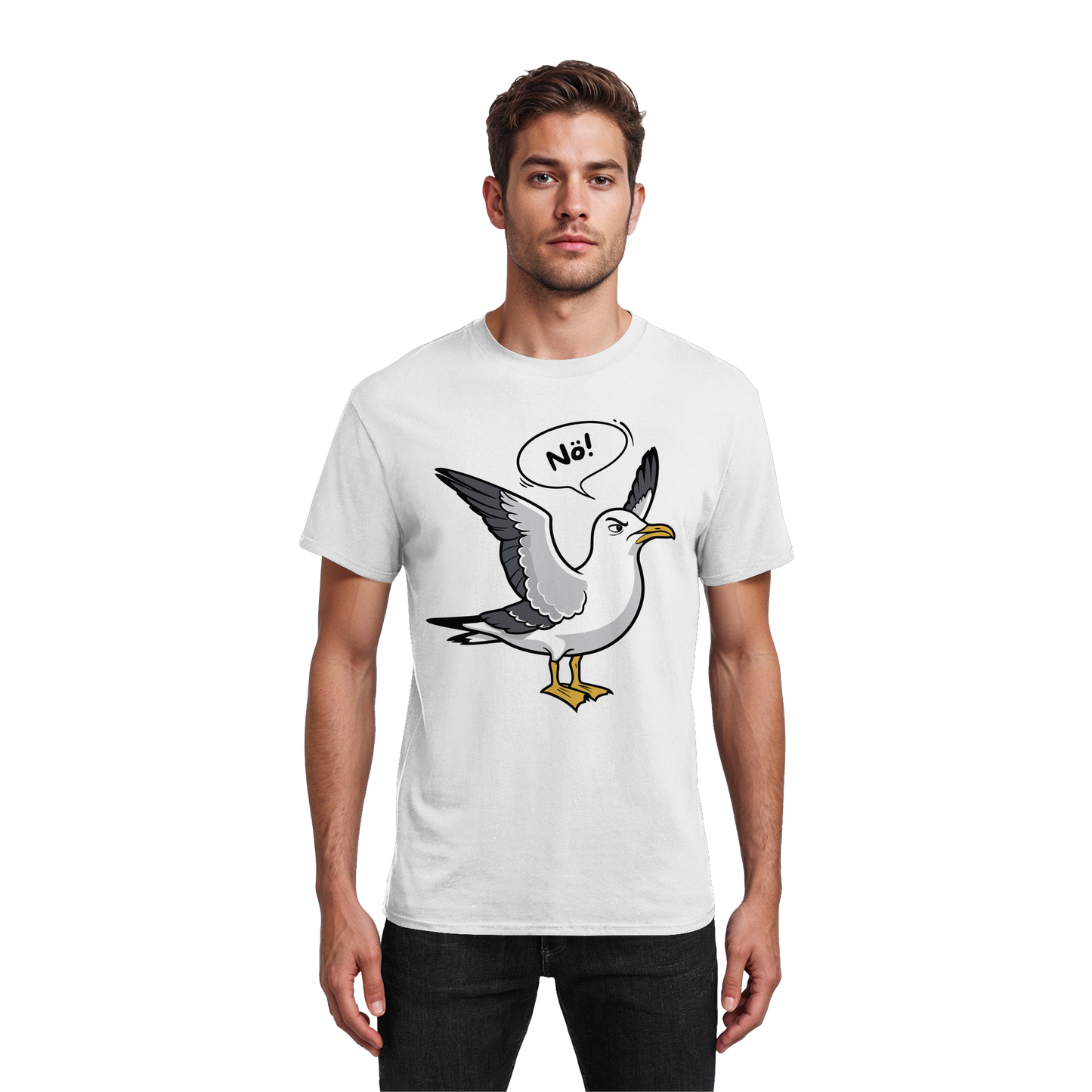 Möwe sagt Nö! | Küstenhumor | Unisex Shirt