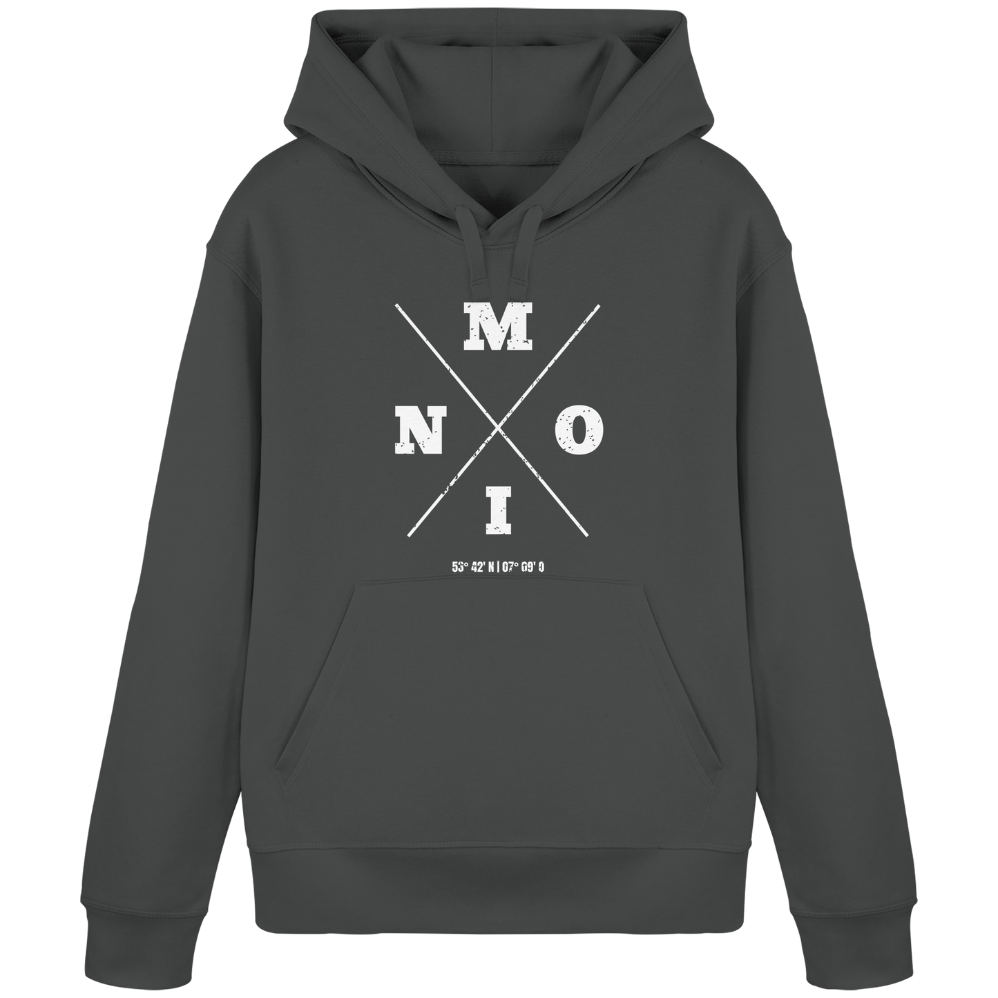 Moin Koordinaten | Geborgenheit am Deich | Unisex Hoodie Premium