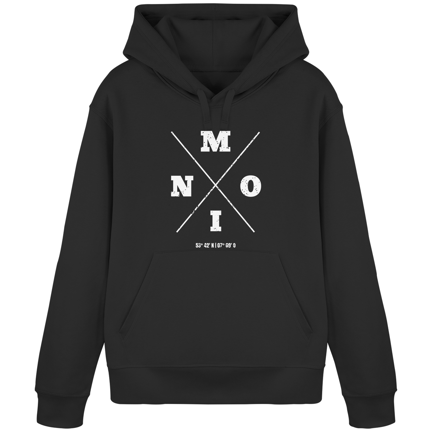 Moin Koordinaten | Geborgenheit am Deich | Unisex Hoodie Premium
