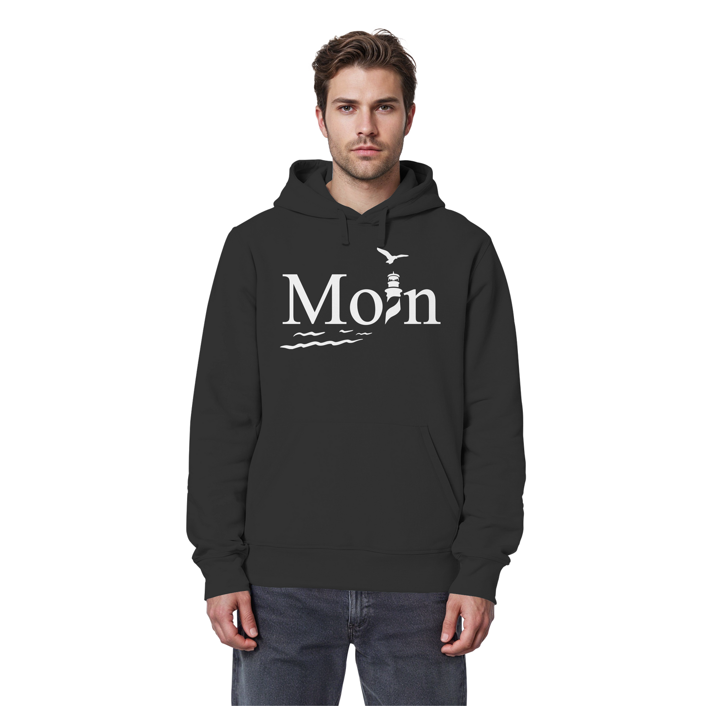 Moin Leuchtturm | Sehnsucht Nordsee | Unisex Hoodie Premium