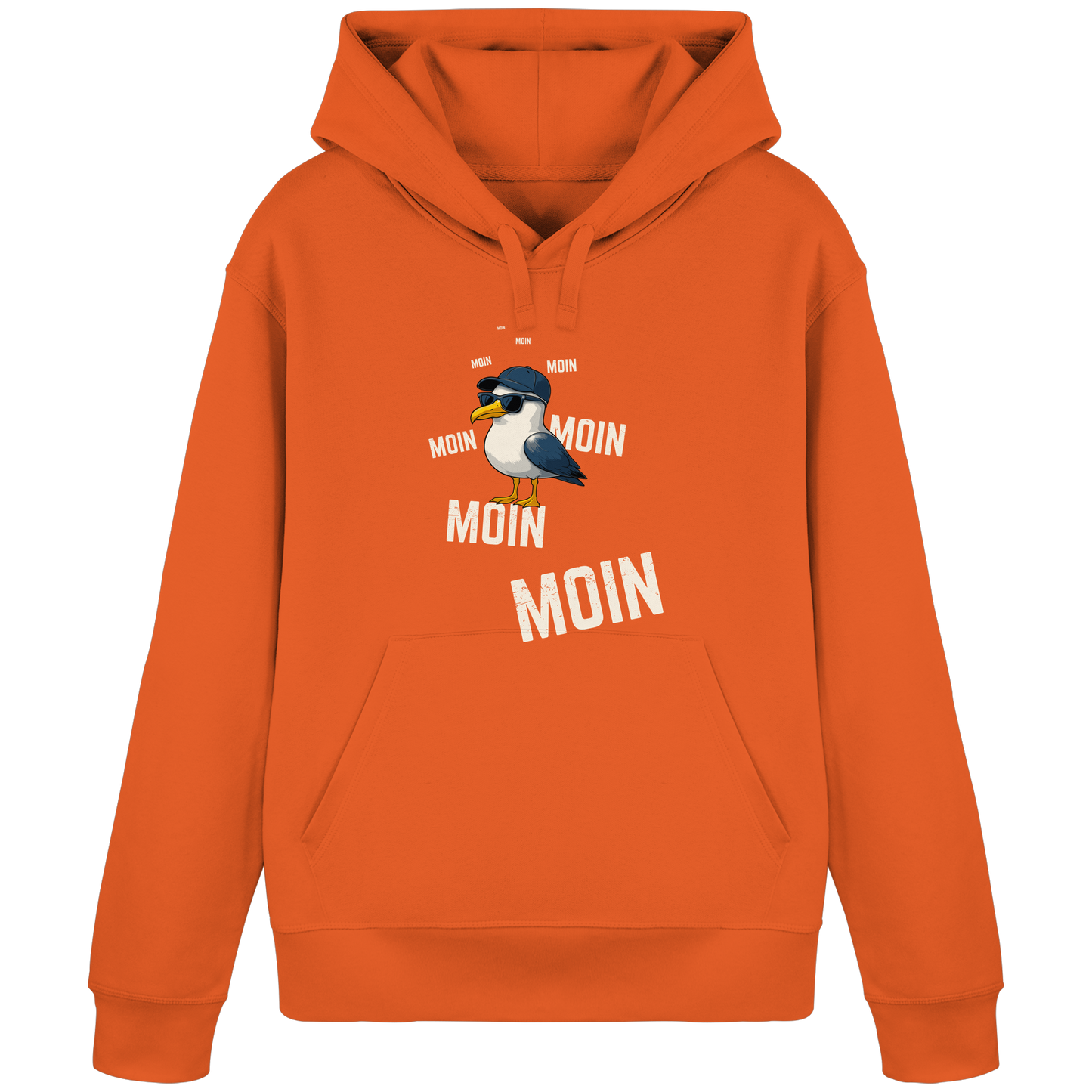 Moin Möwe | Echtes Küstenfeeling | Unisex Hoodie Premium
