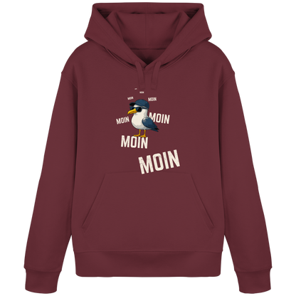 Moin Möwe | Echtes Küstenfeeling | Unisex Hoodie Premium