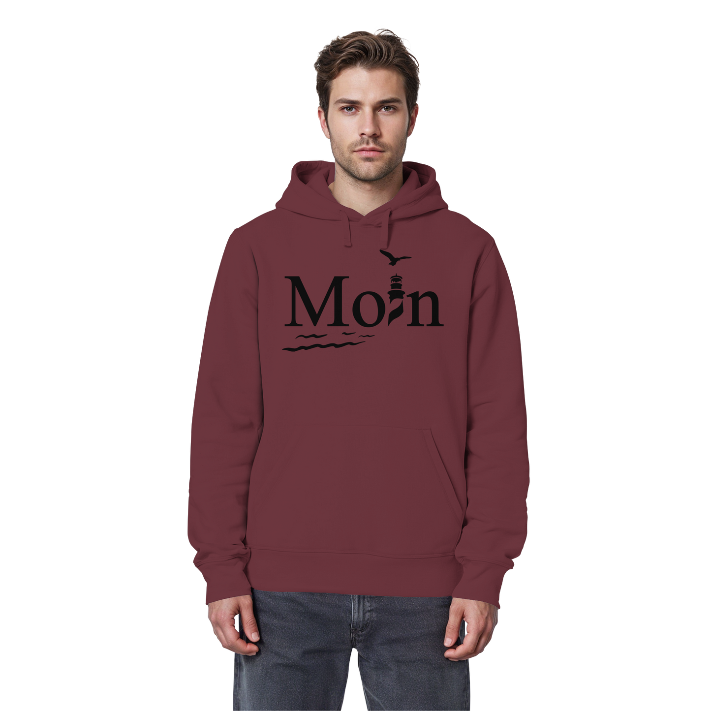 Moin Leuchtturm | Heimatliebe pur | Unisex Hoodie Premium