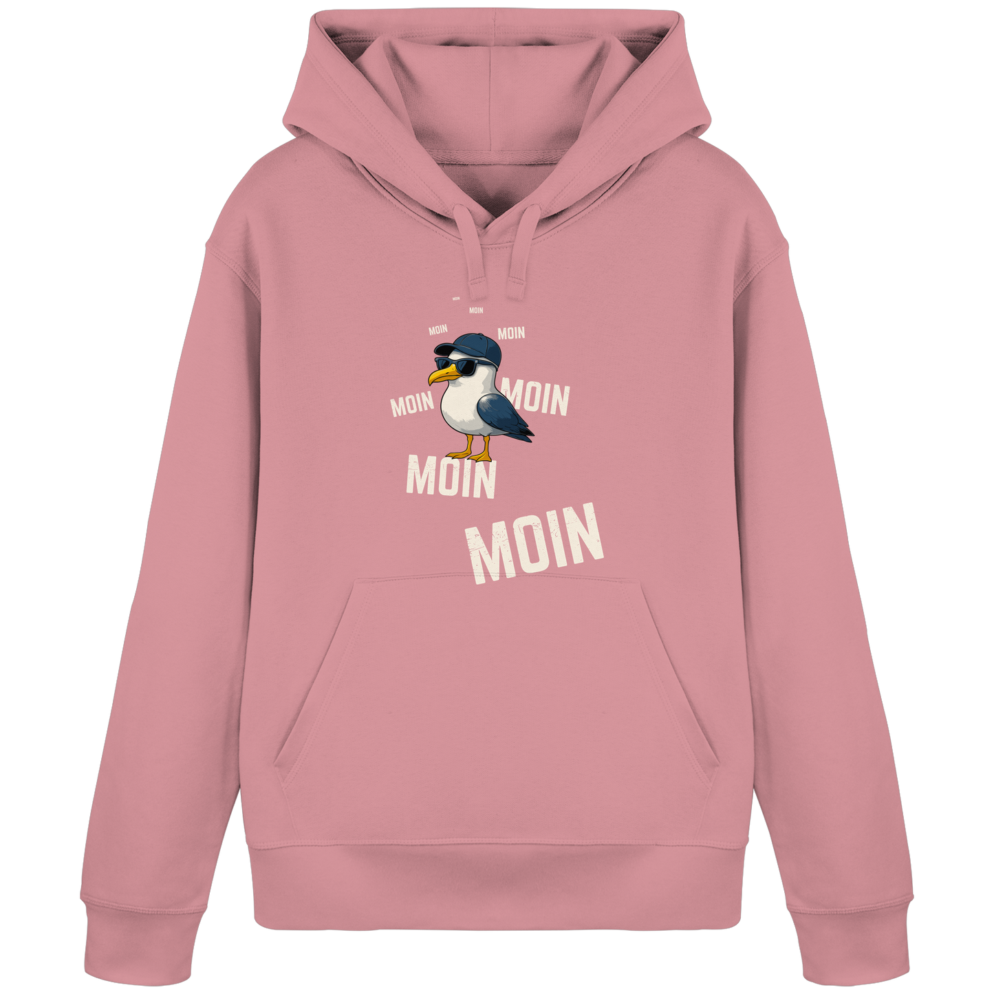 Moin Möwe | Echtes Küstenfeeling | Unisex Hoodie Premium