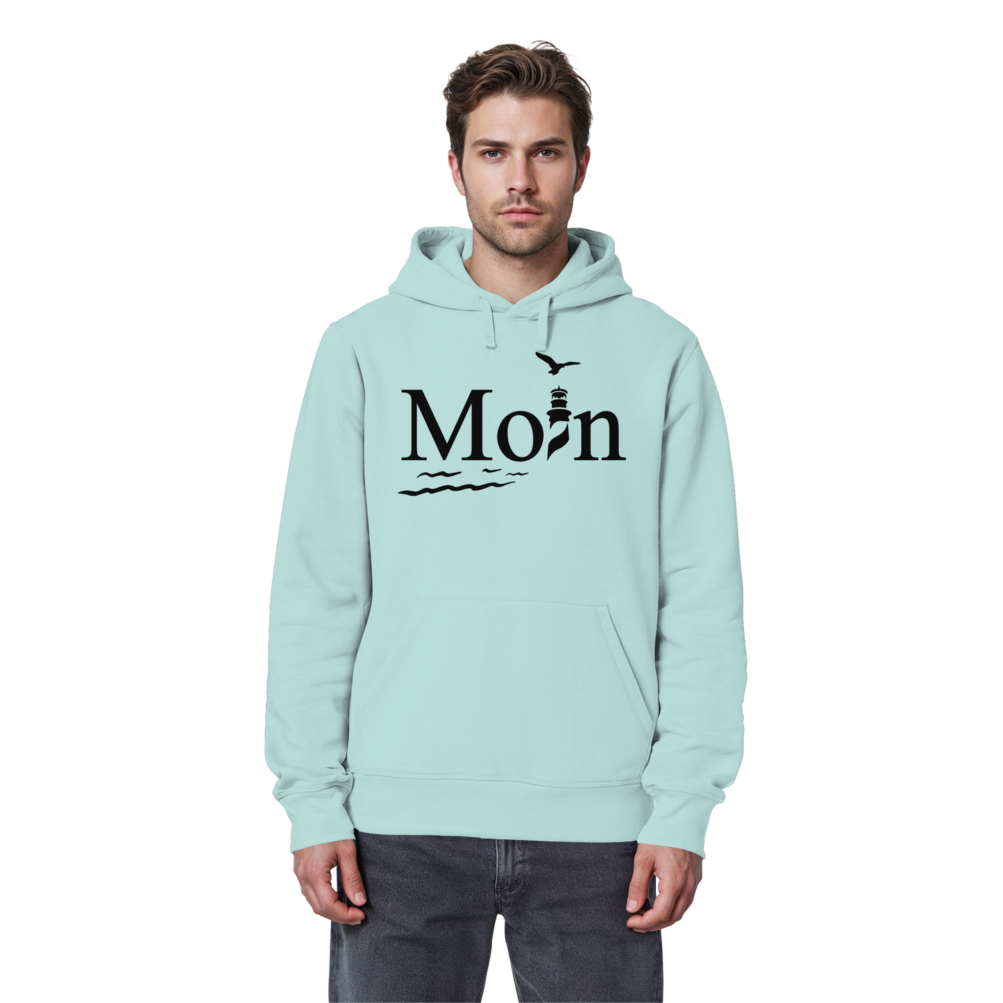 Moin Leuchtturm | Heimatliebe pur | Unisex Hoodie Premium