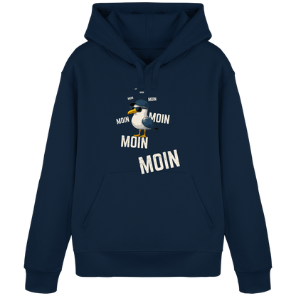 Moin Möwe | Echtes Küstenfeeling | Unisex Hoodie Premium