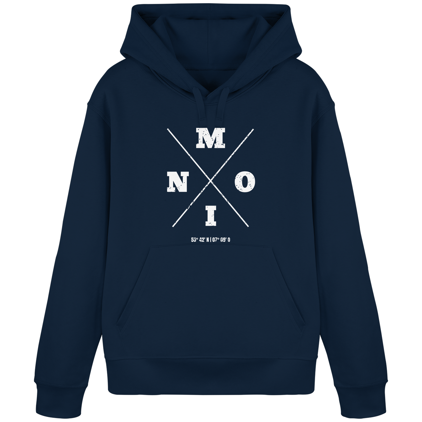 Moin Koordinaten | Geborgenheit am Deich | Unisex Hoodie Premium