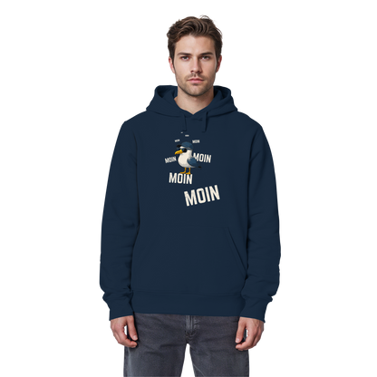 Moin Möwe | Echtes Küstenfeeling | Unisex Hoodie Premium