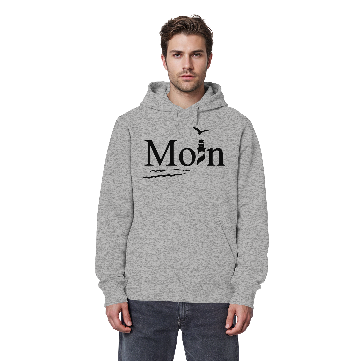 Moin Leuchtturm | Heimatliebe pur | Unisex Hoodie Premium