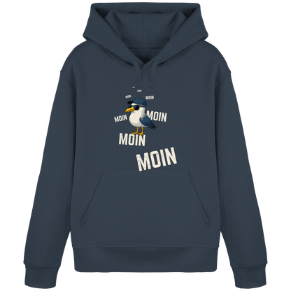 Moin Möwe | Echtes Küstenfeeling | Unisex Hoodie Premium