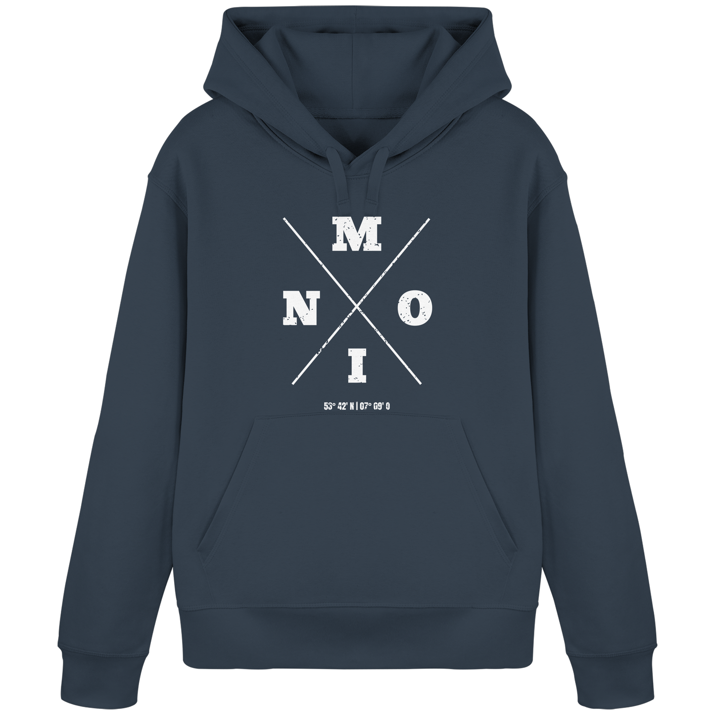 Moin Koordinaten | Geborgenheit am Deich | Unisex Hoodie Premium