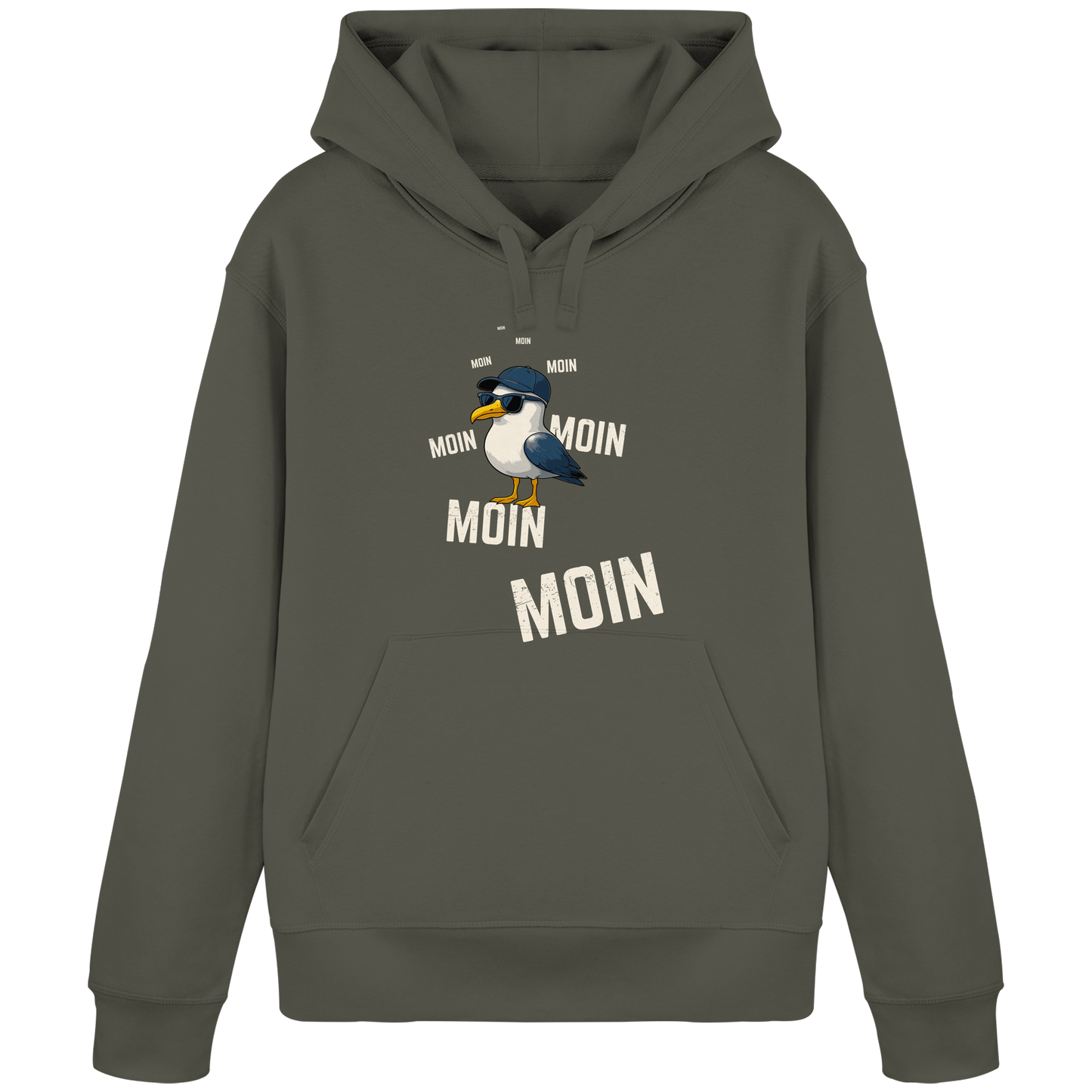 Moin Möwe | Echtes Küstenfeeling | Unisex Hoodie Premium