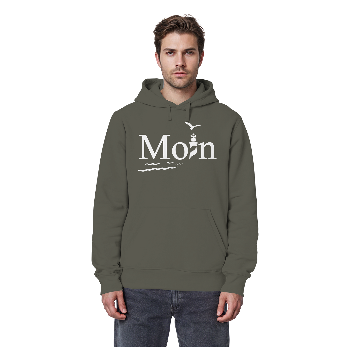 Moin Leuchtturm | Sehnsucht Nordsee | Unisex Hoodie Premium