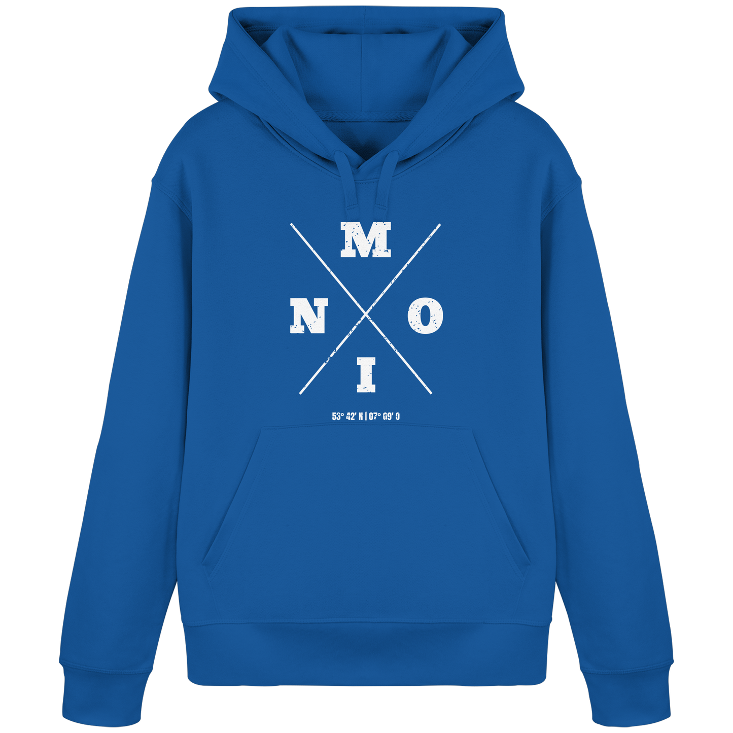 Moin Koordinaten | Geborgenheit am Deich | Unisex Hoodie Premium
