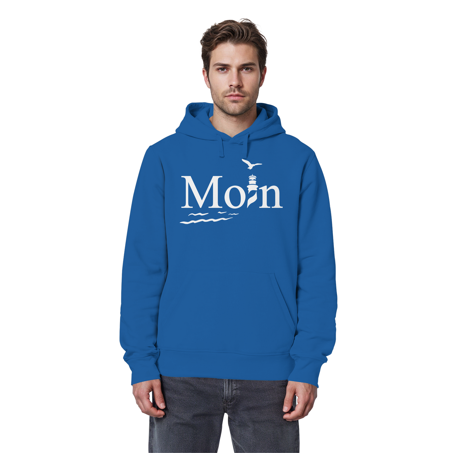 Moin Leuchtturm | Sehnsucht Nordsee | Unisex Hoodie Premium
