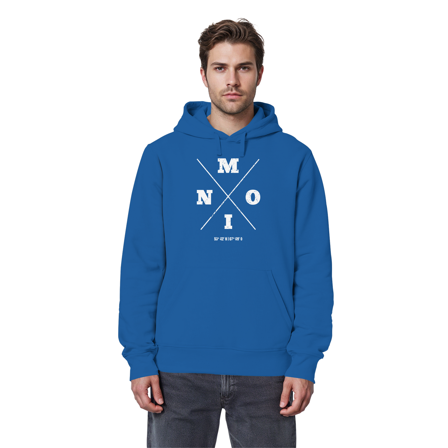 Moin Koordinaten | Geborgenheit am Deich | Unisex Hoodie Premium