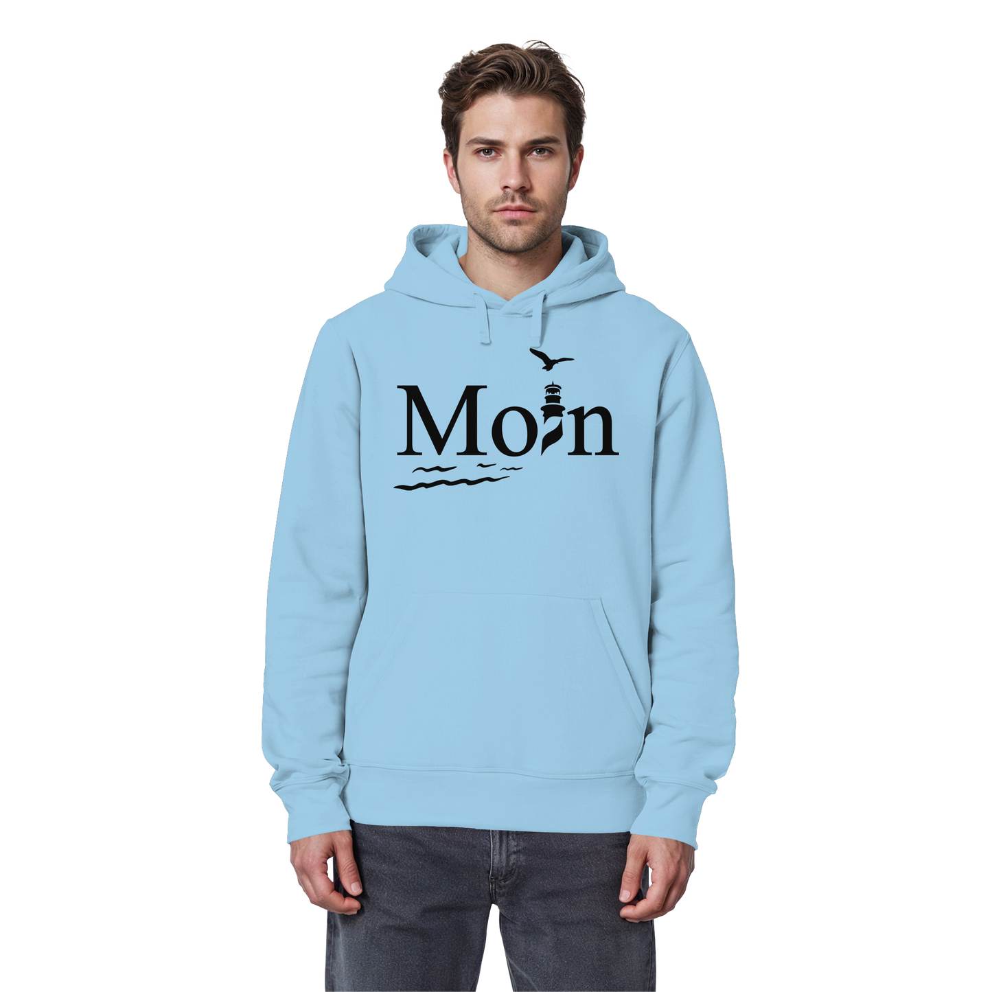 Moin Leuchtturm | Heimatliebe pur | Unisex Hoodie Premium