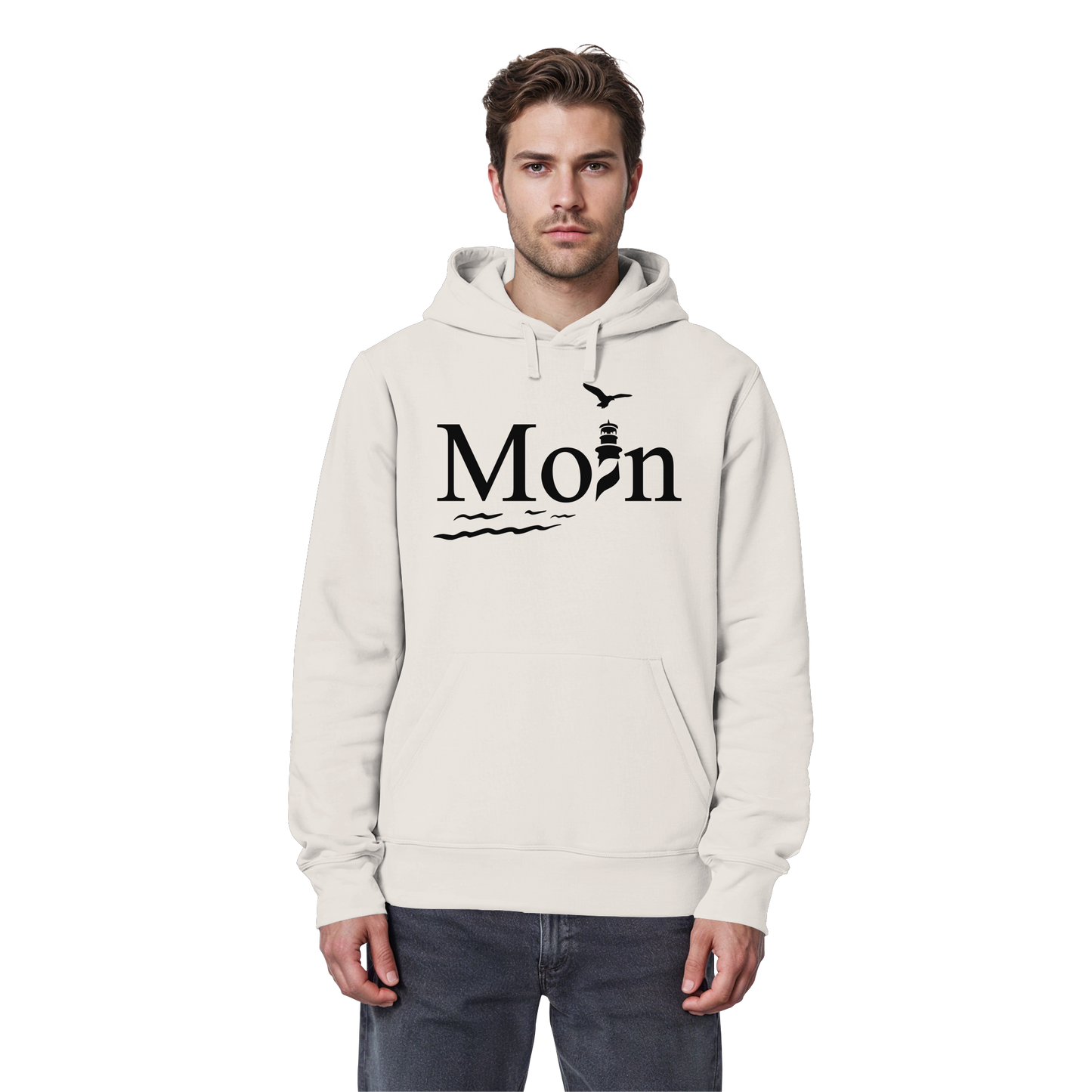 Moin Leuchtturm | Heimatliebe pur | Unisex Hoodie Premium