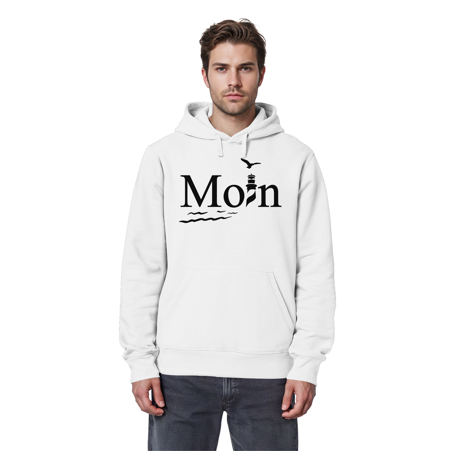 Moin Leuchtturm | Heimatliebe pur | Unisex Hoodie Premium