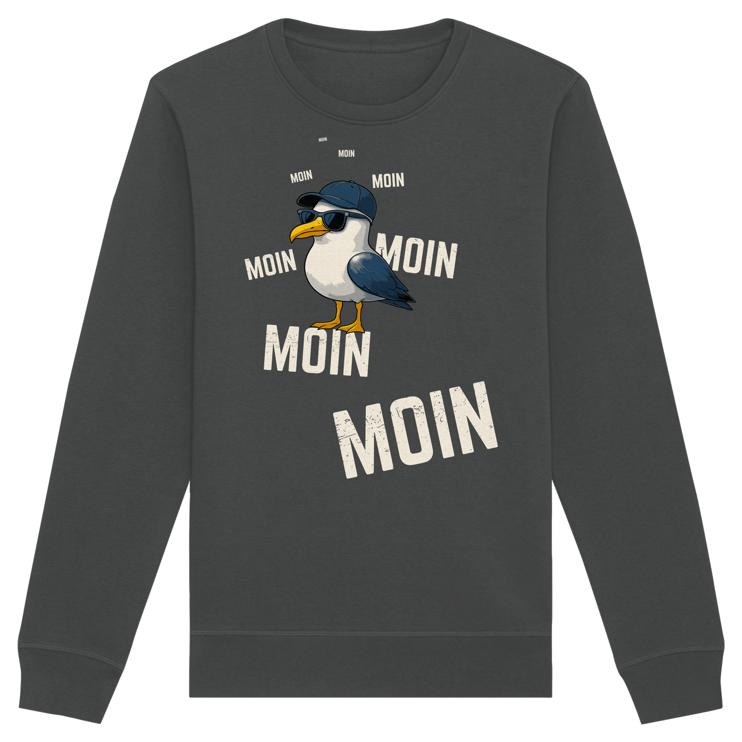 Moin Möwe | Urlaubsgefühl Nordsee | Unisex Sweatshirt Premium