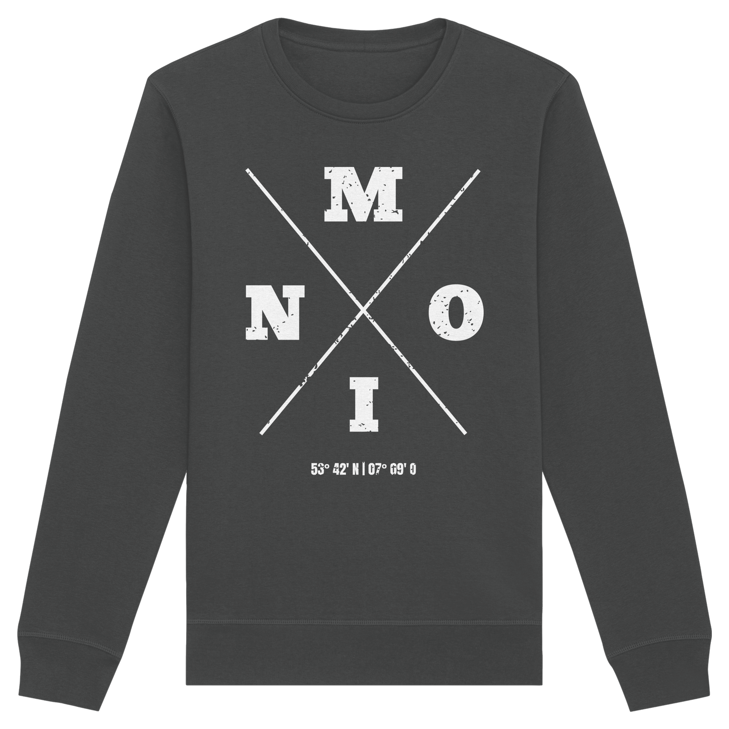 Moin Koordinaten | Lieblingsplatz am Meer | Unisex Sweatshirt Premium