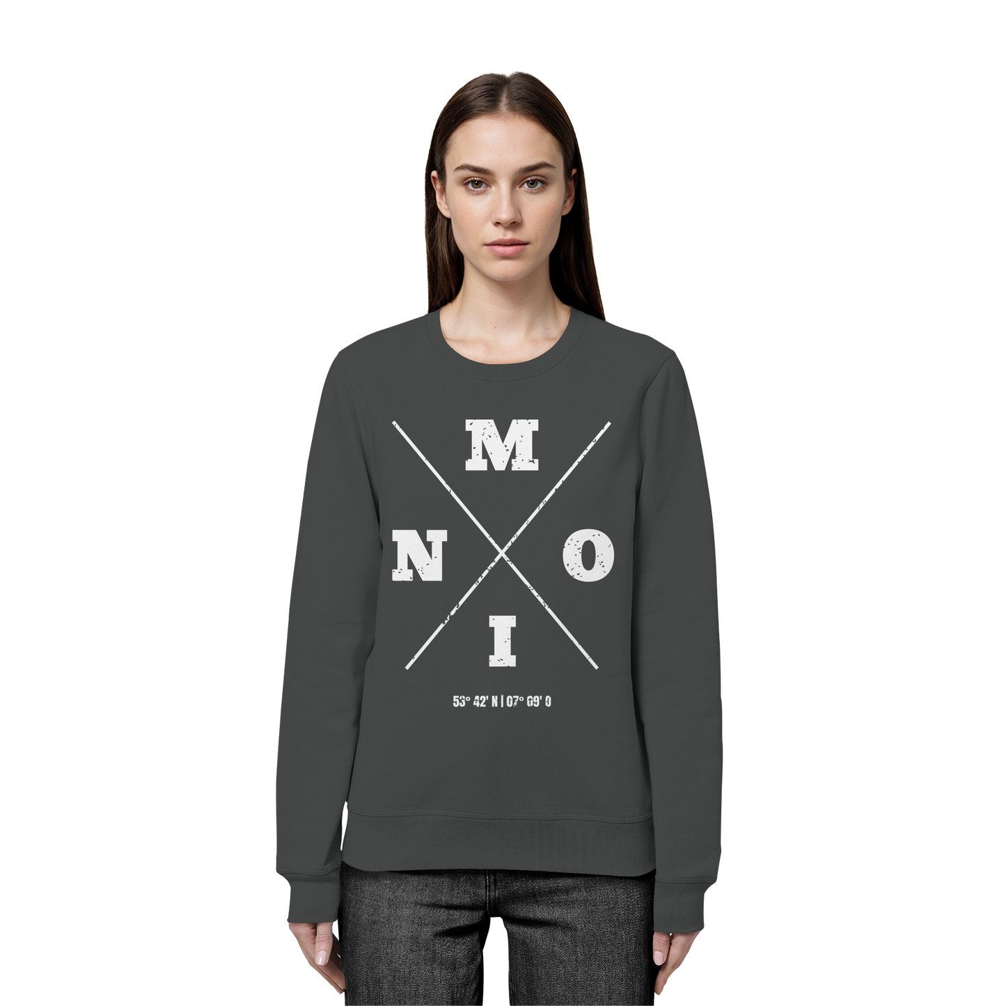 Moin Koordinaten | Lieblingsplatz am Meer | Unisex Sweatshirt Premium