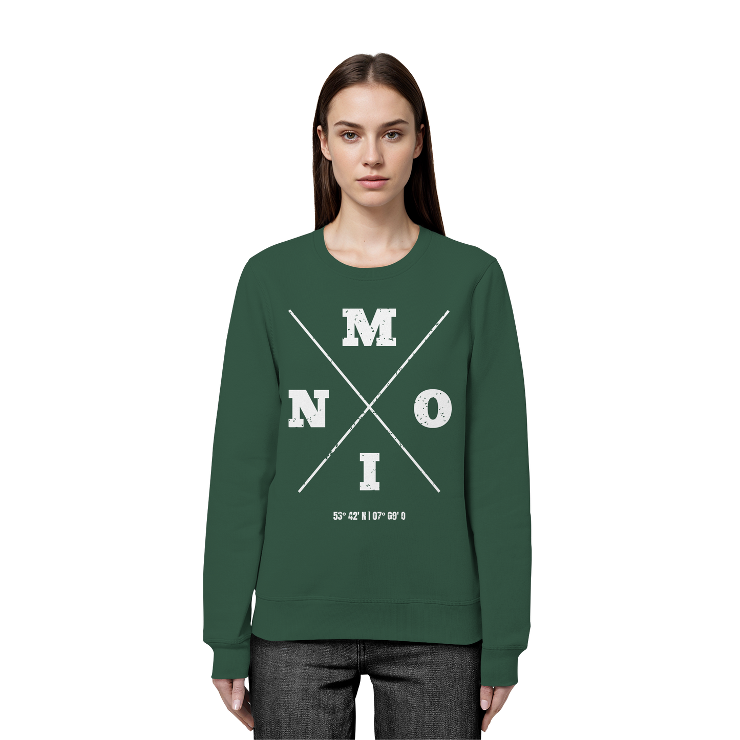 Moin Koordinaten | Lieblingsplatz am Meer | Unisex Sweatshirt Premium