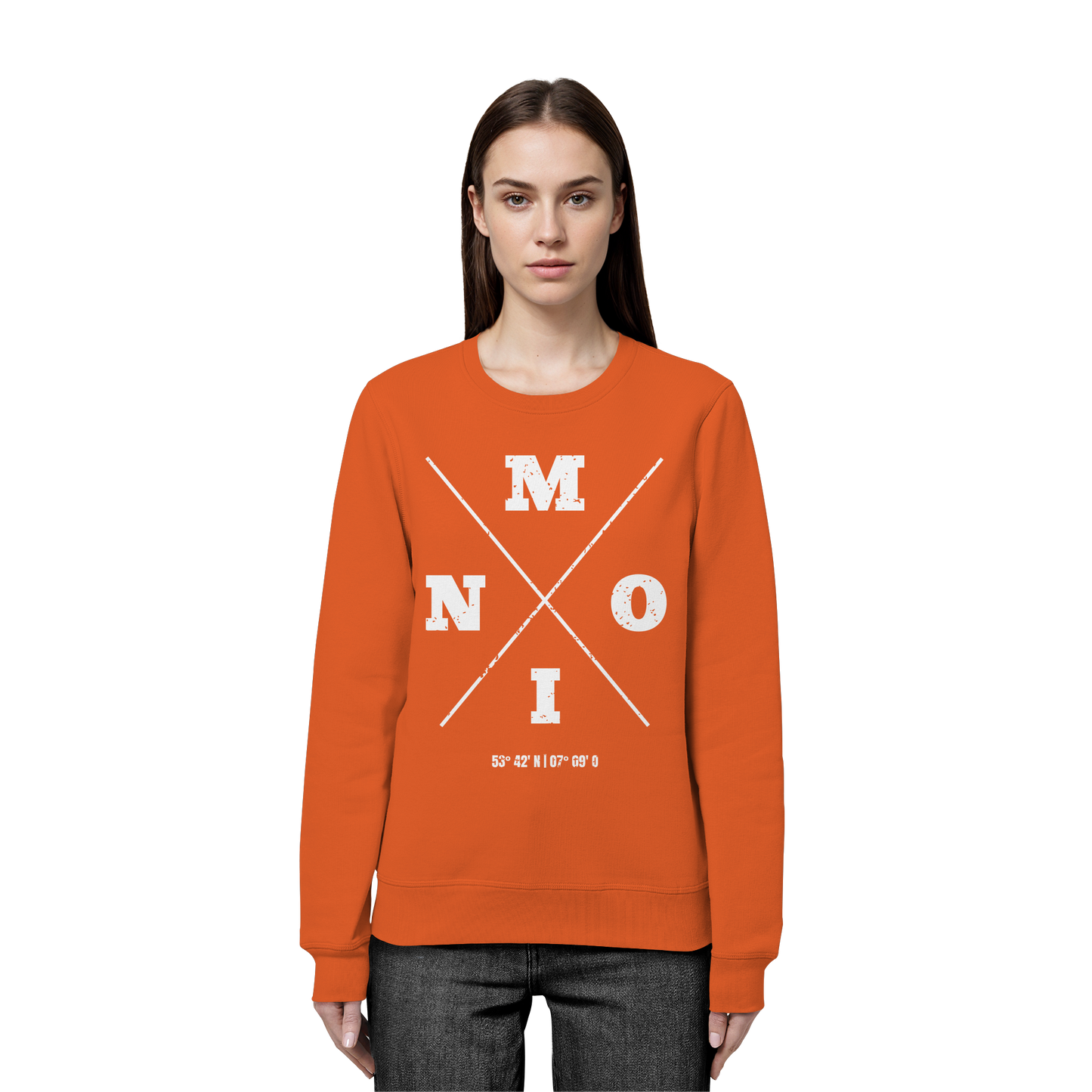 Moin Koordinaten | Lieblingsplatz am Meer | Unisex Sweatshirt Premium