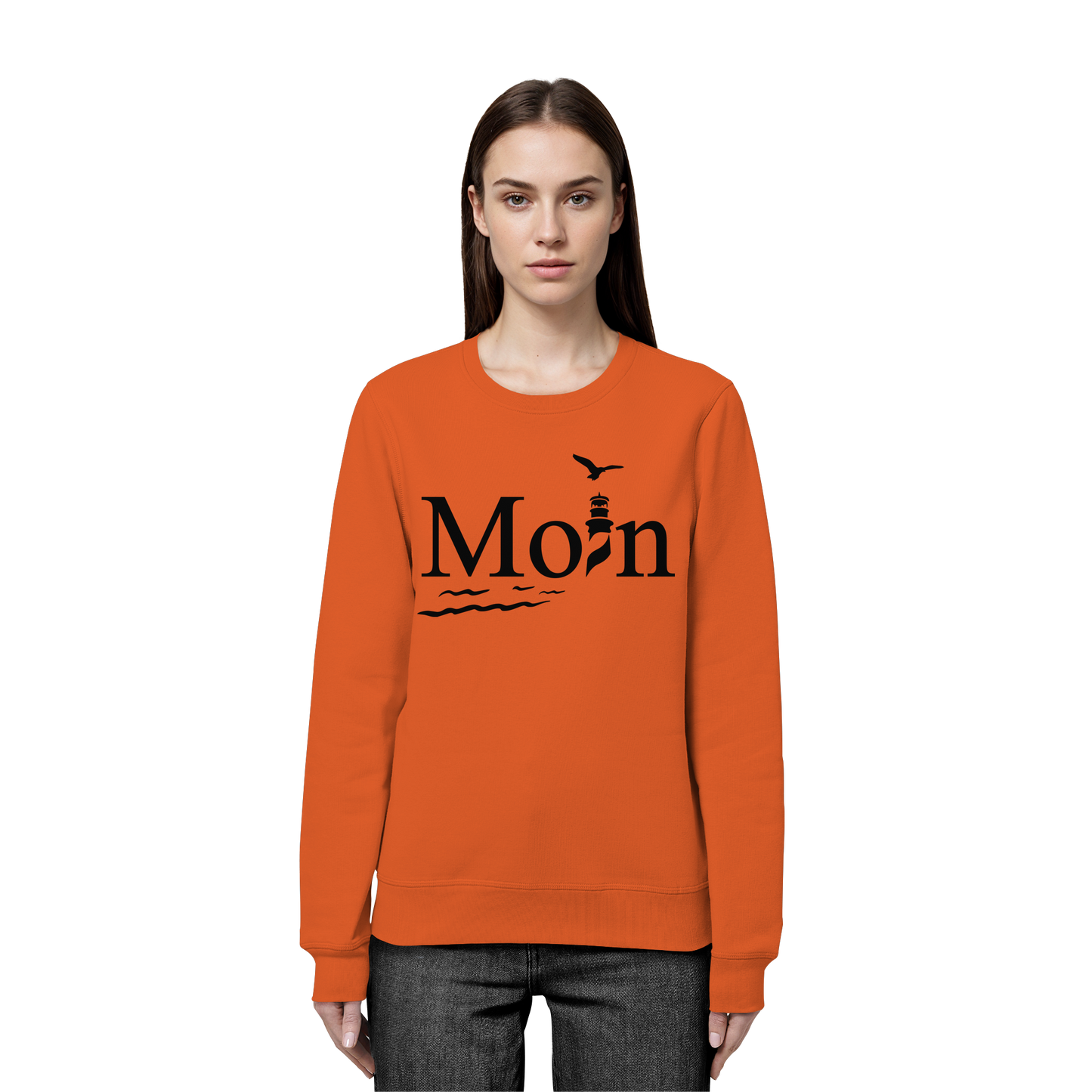 Moin Leuchtturm | Küstenliebe zeigen | Unisex Sweatshirt Premium
