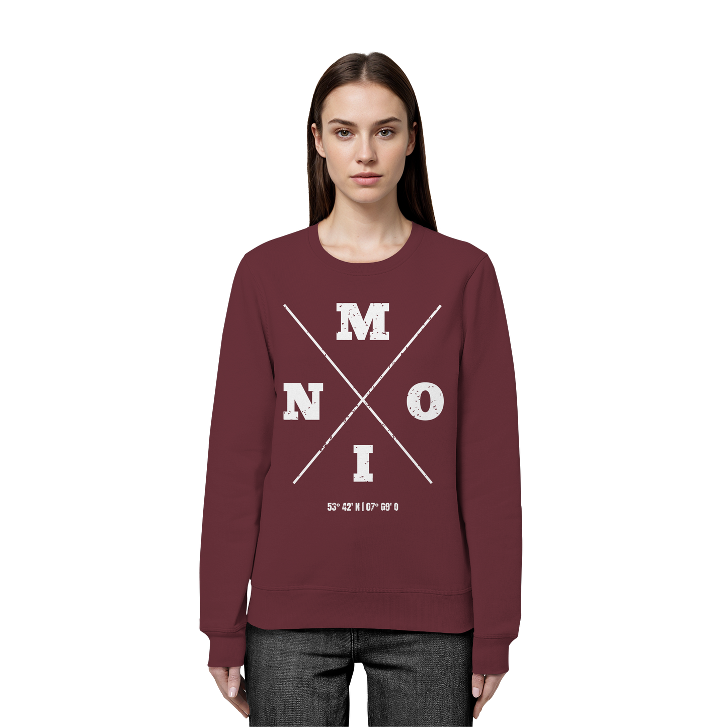 Moin Koordinaten | Lieblingsplatz am Meer | Unisex Sweatshirt Premium