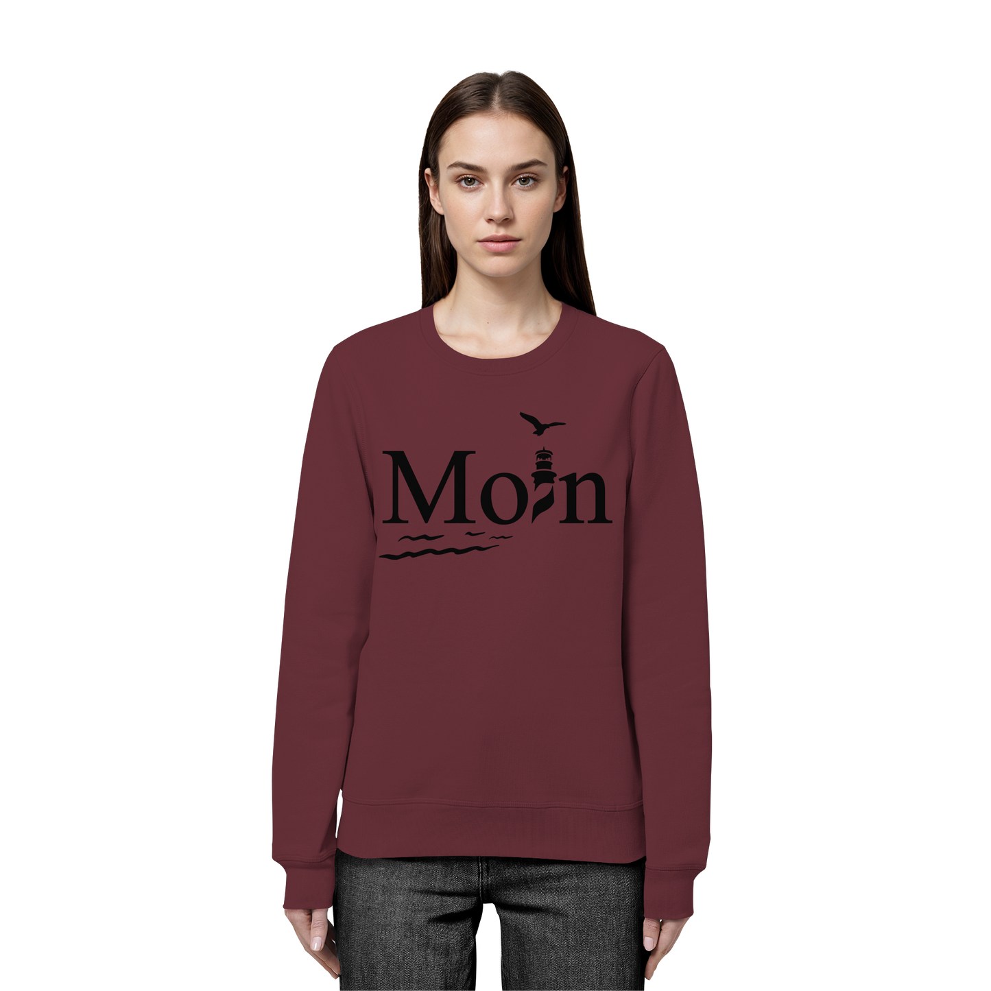 Moin Leuchtturm | Küstenliebe zeigen | Unisex Sweatshirt Premium