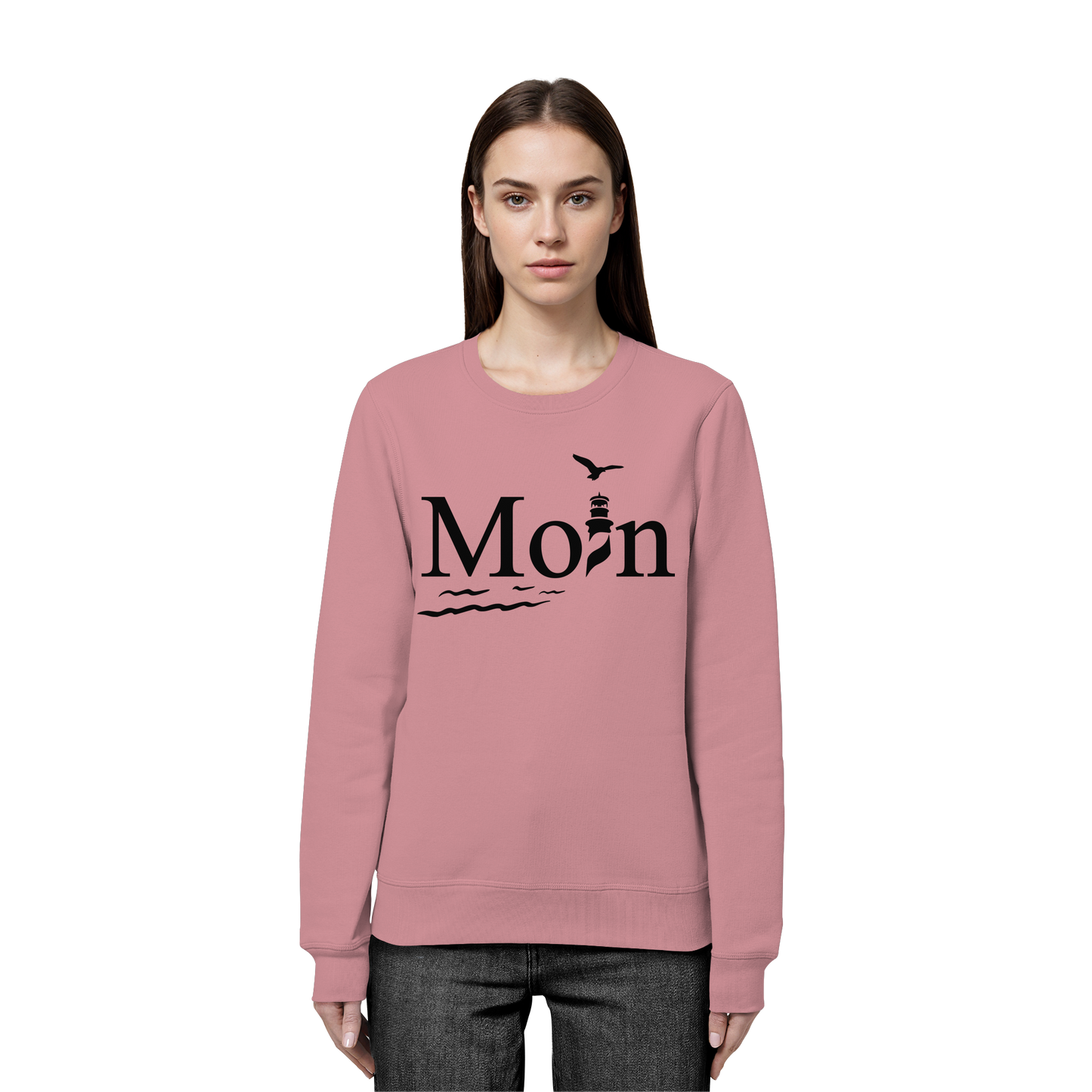 Moin Leuchtturm | Küstenliebe zeigen | Unisex Sweatshirt Premium