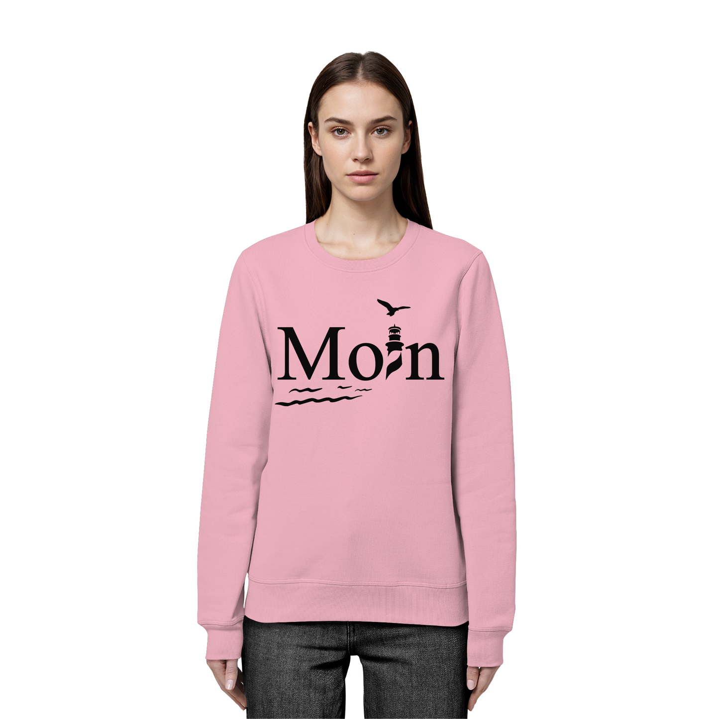 Moin Leuchtturm | Küstenliebe zeigen | Unisex Sweatshirt Premium