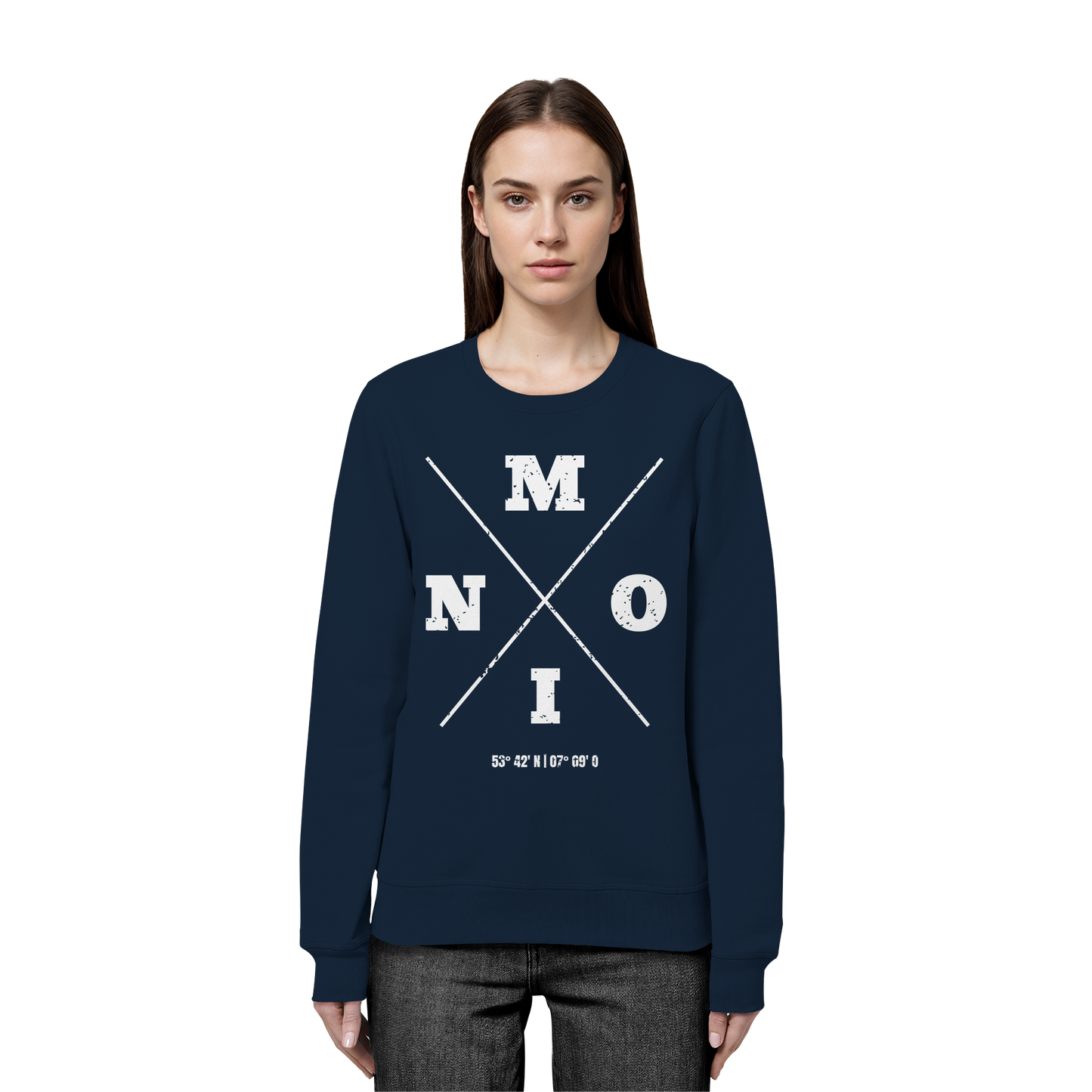 Moin Koordinaten | Lieblingsplatz am Meer | Unisex Sweatshirt Premium