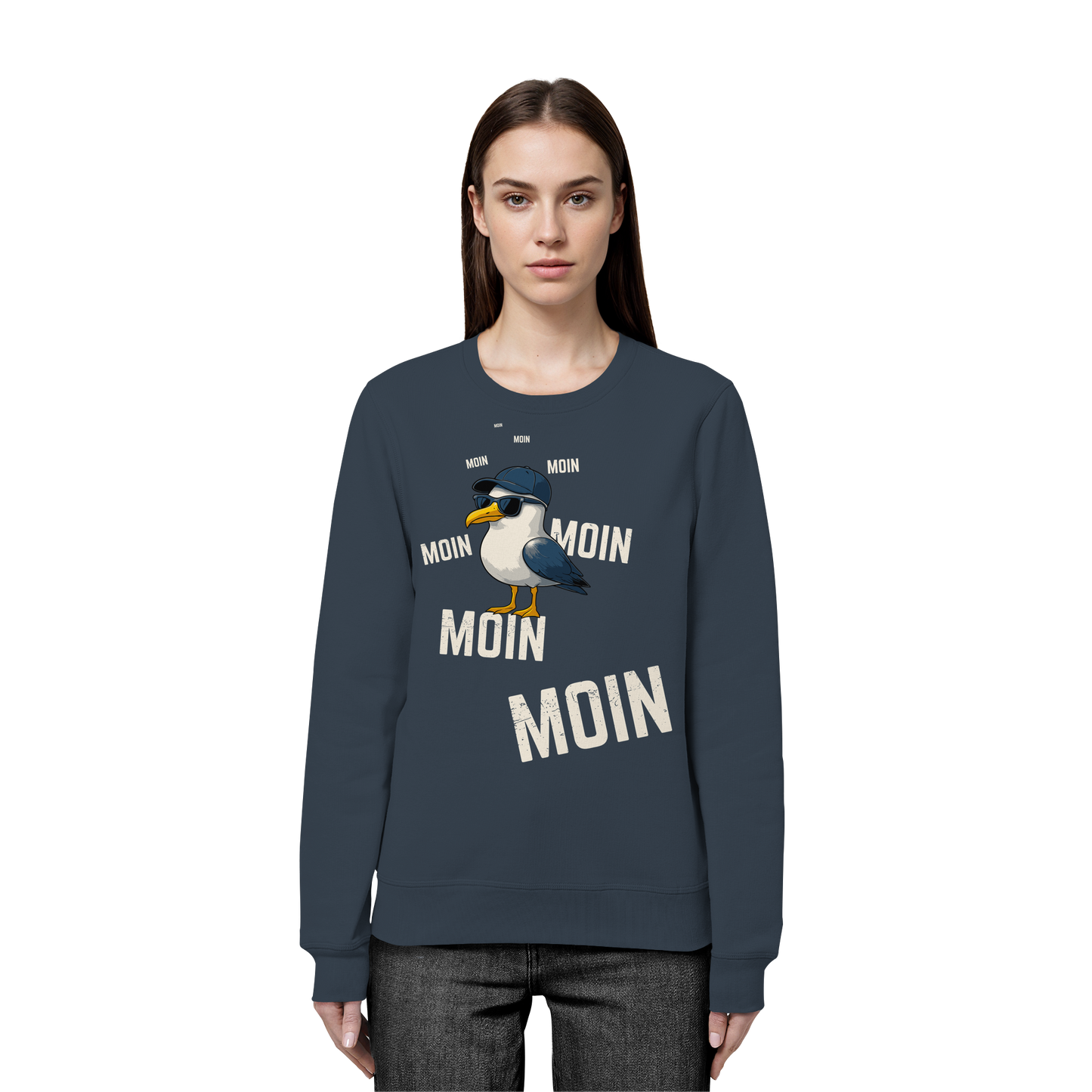 Moin Möwe | Urlaubsgefühl Nordsee | Unisex Sweatshirt Premium