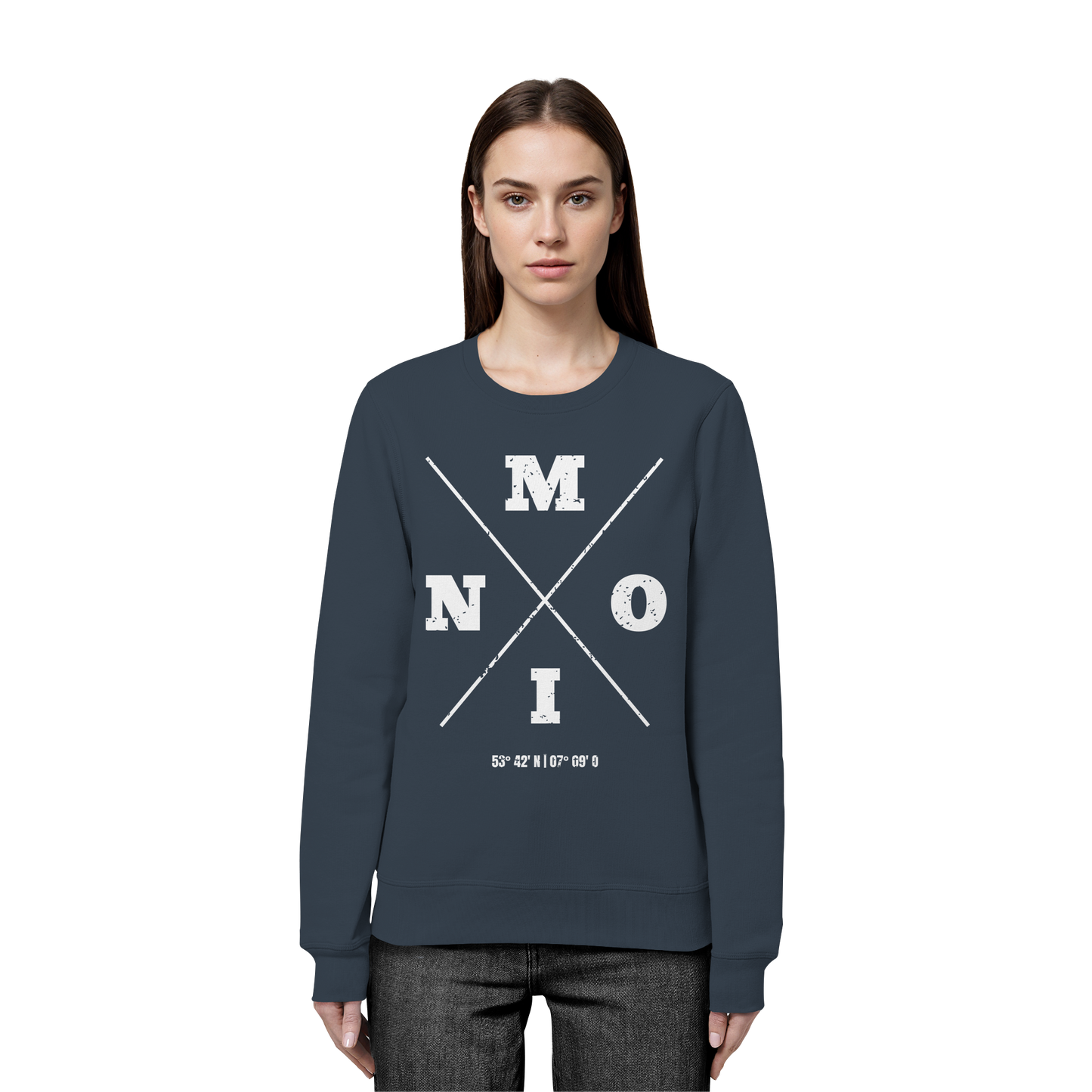 Moin Koordinaten | Lieblingsplatz am Meer | Unisex Sweatshirt Premium