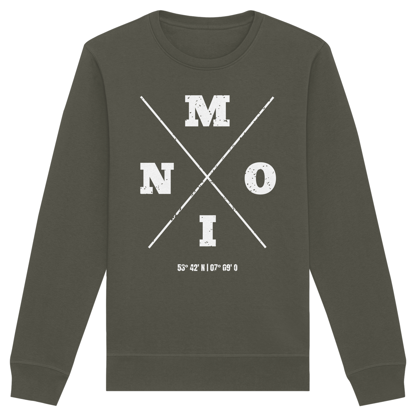 Moin Koordinaten | Lieblingsplatz am Meer | Unisex Sweatshirt Premium